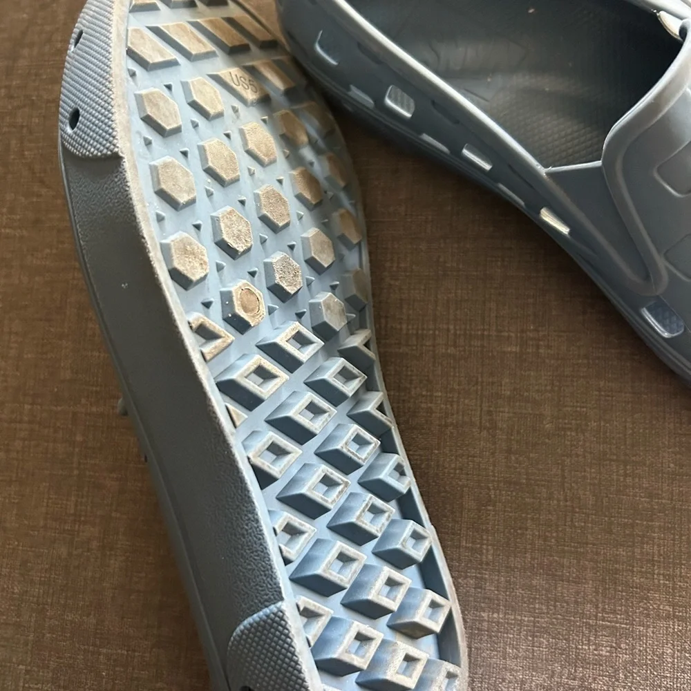 Vans Slip-On Trek shoes in pewter blue/gray size 5 boys/men - Picture 3 of 5